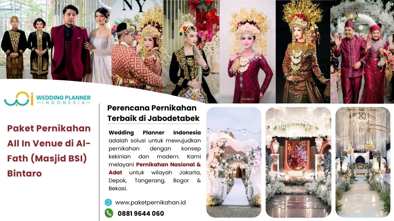 Paket Pernikahan, All In Venue, Gedung Pernikahan Al-Fath (Masjid BSI) Bintaro