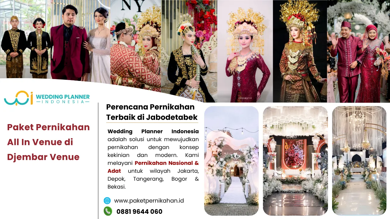 Paket Pernikahan, All In Venue, Gedung Pernikahan Djembar Venue