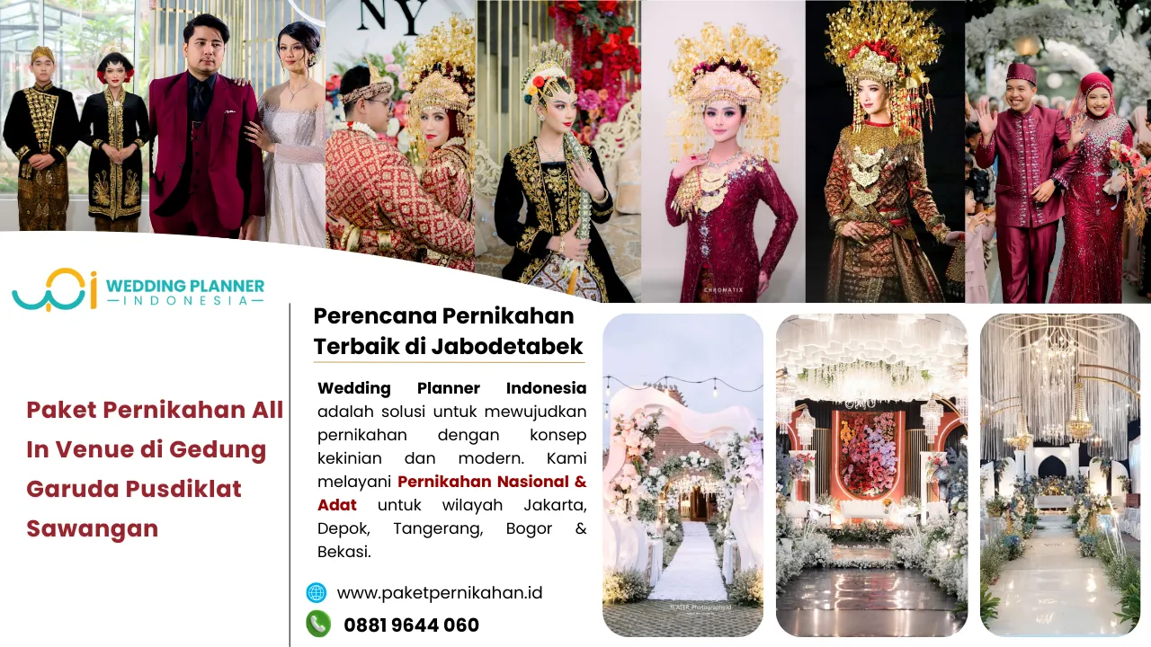 Paket Pernikahan All In Venue di Garuda Pusdiklat Sawangan Paket Pernikahan, All In Venue, Gedung Pernikahan Gedung Garuda Pusdiklat Sawangan