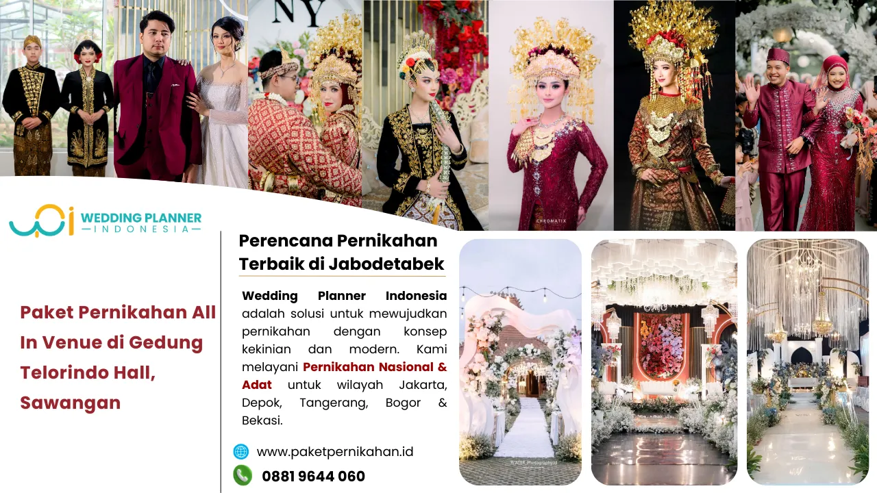 Paket Pernikahan All In Venue di Gedung Telorindo Hall, Sawangan Paket Pernikahan, All In Venue, Gedung Pernikahan Gedung Telorindo Hall, Sawangan
