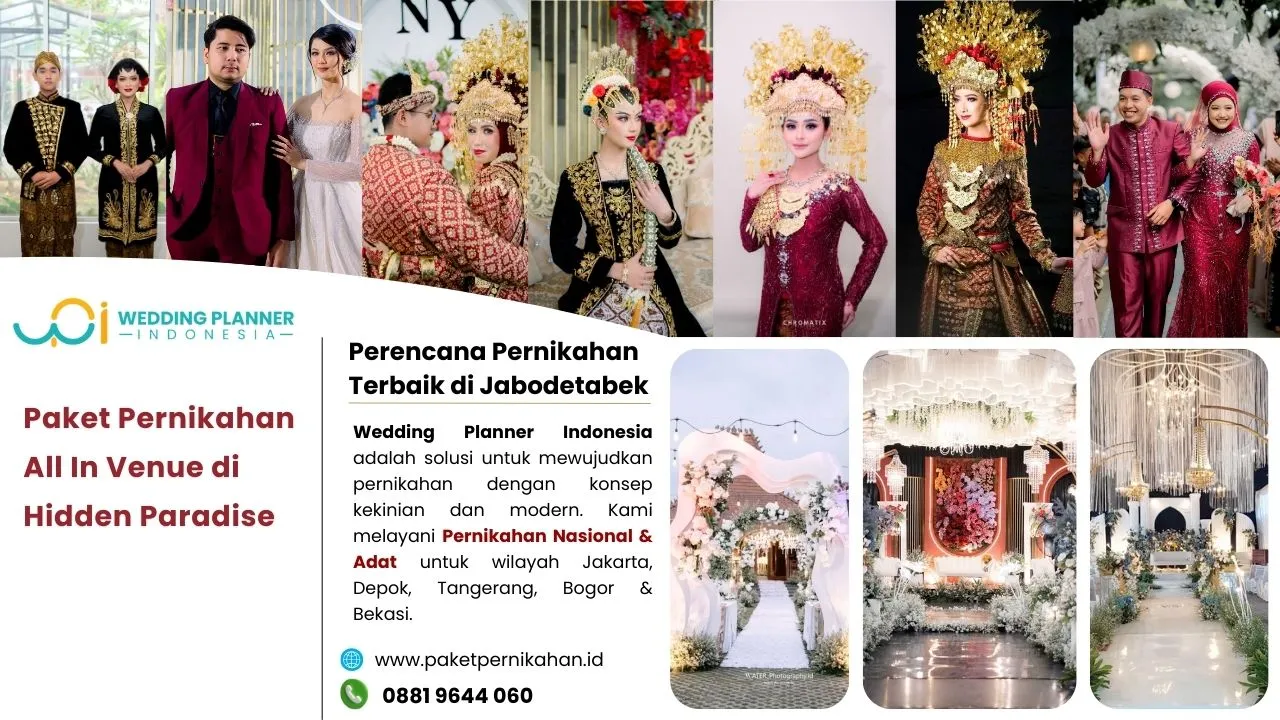 Paket Pernikahan, All In Venue, Gedung Pernikahan Hidden Paradise Paket Pernikahan, All In Venue, Gedung Pernikahan Hidden Paradise