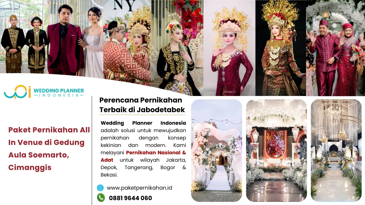 Paket Pernikahan All In Venue di Soemarto, Cimanggis