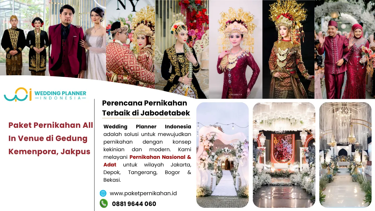 Paket Pernikahan, All In Venue, Gedung Pernikahan Gedung Kemenpora, Jakpus Paket Pernikahan, All In Venue, Gedung Pernikahan Gedung Kemenpora, Jakpus