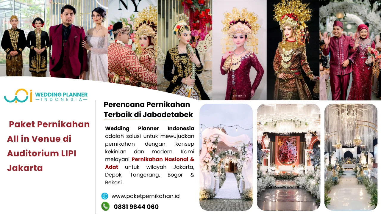 Paket Pernikahan, All In Venue, Gedung Pernikahan Auditorium LIPI Jakarta