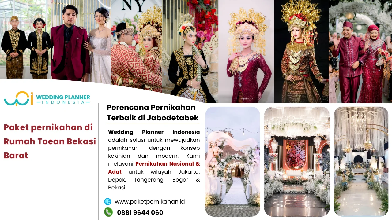 Paket pernikahan di Rumah Toean Bekasi Barat Paket pernikahan di Rumah Toean Bekasi Barat