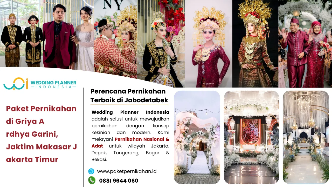 Paket Pernikahan di Griya Ardhya Garini, Jaktim Makasar Jakarta Timur